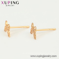 95521 xuping shopping online top grade with charm butterfly popular 18k gold plated stud earring